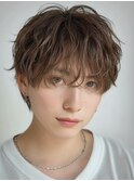 フェザーパーマシャドウパーマニュアンスパーマラウンドマッシュ