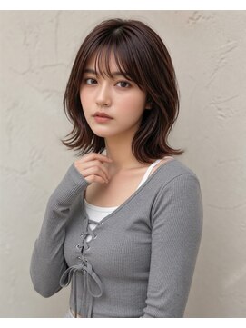 TMJ 熊本/韓国レイヤードボブ×コテ巻きパーマで綺麗なくびれヘア