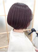 ワンホンレイヤー/ダークブルー/デジタルパーマ/津田沼