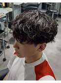 大分シャドウパーマメンズマッシュ波巻きパーマツイストパーマ