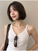 大人可愛い顔まわりレイヤーボブ/タッセルボブ/切りっぱなしボブ