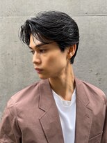 メンズヘア ガーデン 銀座(Men's hair GARDEN)&nbsp;センターパートスパイキーショートフェザーパーマダークアッシ