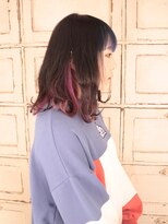 ロリム(RorriM)&nbsp;インナーカラー  スモークピンク　ダブルカラー