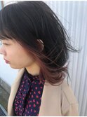 ピンクインナーでオシャレに