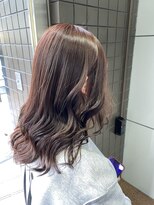 シェノン 梅田(CHAINON)&nbsp;ブリーチ無しダブルカラー×大人上品ピンクベージュカラー