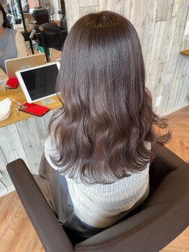 ジーナ 博多(Zina) 【Zina】Aラインボブ/マロンベージュ/ロブヘア/20代30代40代