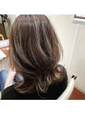 ハイライト ベージュカラー デジタルパーマ