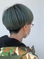 イーストハムアネーロ(EAST HAM anello)&nbsp;マッシュショート×ペールブルー