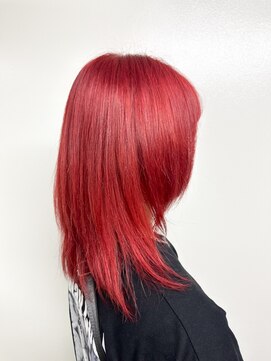 オアシス ガーデン 熊谷店(Oasis GaRDEN) 派手髪◎ビビットレッド♪