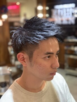 エイトメン 博多店(EIGHT MEN) ジェットモヒカン×ブルーブラック