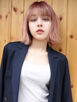 ブゾン(buZon) 【buZonブゾン】外ハネ×コーラルピンク