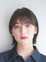 ガーデンヨコハマエスト(GARDEN YOKOHAMA est)&nbsp;切りっぱなしボブ　美髪　丸型ベース型　グレージュ