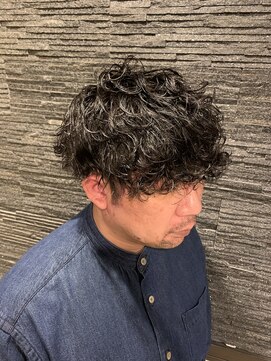 ヒロギンザ 恵比寿店(HIRO GINZA) ツーブロックビジネスショートフェードスパイラルツイストパーマ