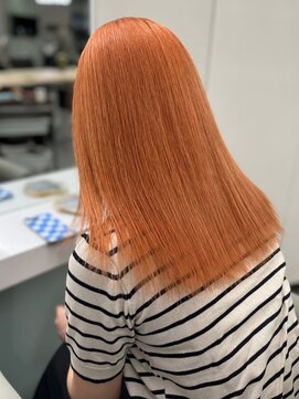 ベレーザ 渋谷(BELEZA) 5774ニュアンスカラーオレンジハイトーンカラー艶髪オンブレ