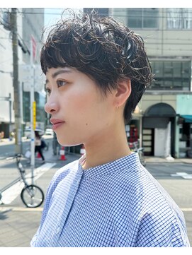 カフ(CAF) CAF 照下 ショート ニュアンスパーマ カール 大阪美容室