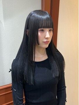 プフ 伏見(puf) [puf 伏見/丸の内/栄/名古屋]ブルーブラック×艶々ヘア★kasumi