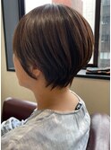 ショート×白髪ぼかし