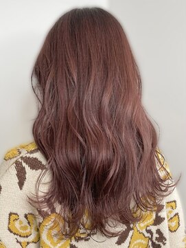 アース センター南店(HAIR&MAKE EARTH) 20代30代髪質改善カラーピンクブラウンベージュ毛先パーマ透け感