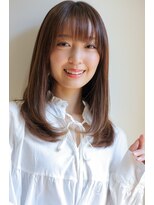 イオエ 岡本(ioe) 前髪/アンブレラカラー/こなれミディ/髪質改善/イメチェン