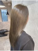 美髪前髪小顔こなれヘア艶感黒髪ボブルフネビージュワンレン
