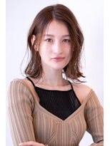 エースハバナ 渋谷(1 HAVANA) 外はねミディ/20代30代大人きれい/ベージュカラー