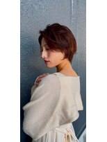 アンダーバーホワイト 天神店(_WHITE) ショート透明感カラー/シースルーバング/顔まわり／レイヤー