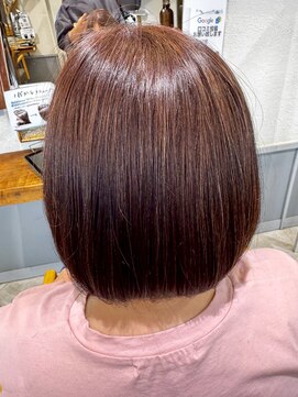 ユーシャンボール(U-CHAMBORD) 艶感コンパクトボブ【寝屋川/髪質改善/白髪ぼかし】