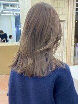 パークレーン アイス イヴェン(park lane ICI yeven)&nbsp;ブリーチなし切りっぱなしボブミディアムレイヤーボブ秋カラーre