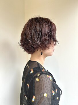 ケークリエイティブコード(K creative COrDE) ブラウン系とクリームパーマ