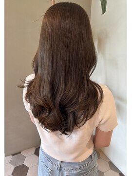 リベラル(liberal) 艶感 マロンブラウン ロングレイヤー 【20代/30代/40代】