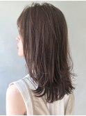 サイドバングデザインカラーくびれヘア結べるボブ#252f1008