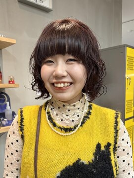 ナループロア ハチ(Nalu pu loa hachi) ボブパーマ/パーマ女子/ウェーブパーマ/緩めパーマ