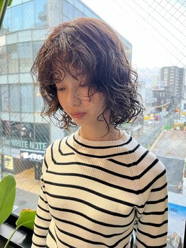 ビハインドザカーテン(BEHIND THE CURTAIN) 前髪パーマ×レイヤーボブパーマ×無造作パーマ