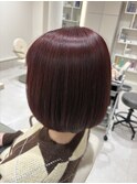 艶ボルドーボブ