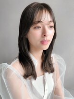 リヤン 表参道(lyann)&nbsp;斜めバング外ハネボブくびれヘアイメチェンアンブレラカラー