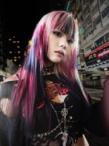 コエル(KOER)&nbsp;304. 卵型/ダークブルー/多色ストレート/ブリーチ