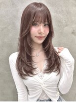 ロンドネートゥル 新潟(Lond naitre) トレンドレイヤーカット/韓国ヘア/ラベンダーブラウン