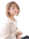 切りっぱなしボブ×透明感イルミナカラー