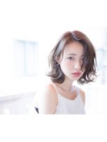 アトリエ モノクローム(Atelier monochrome)&nbsp;くせ毛風外ハネ☆無造作ミディアムボブ