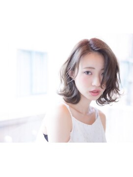 アトリエ モノクローム(Atelier monochrome) くせ毛風外ハネ☆無造作ミディアムボブ