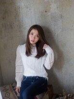 エクファ ヘア リゾート 大津 瀬田店(ex-fa hair resort)&nbsp;【瀬田◆エクファヘアリゾート】ベージュカラーワンレンロング