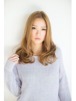 ヘアーズ ロッソ テラス(hair's ROSSO TERRACE)&nbsp;【鶴見】センターパート 無造作 カールセミディ☆[30代40代50代]