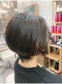 大人かわいい★コンパクトショート★アッシュカラー★髪質改善