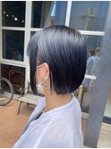 ネイビー×ボブ