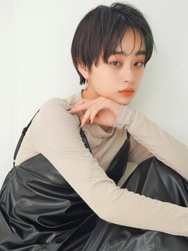 アグ ヘアー ワール イオン徳島前店(Agu hair whirl) 《Agu hair》ハンサムウェット仕上げショート