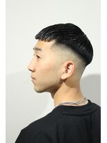 レンゲン(LENGEN)&nbsp;メンズかき上げニュアンスマッシュサイドパート韓国マッシュ