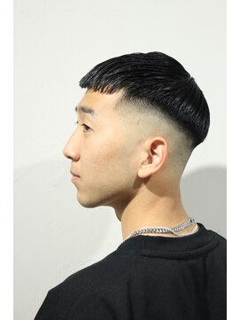 レンゲン(LENGEN) メンズかき上げニュアンスマッシュサイドパート韓国マッシュ