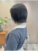 ◎切りっぱなしbob/ブルーアッシュ