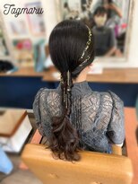 タグマル&nbsp;金箔販売あり！クラシカルなツイストポニー☆