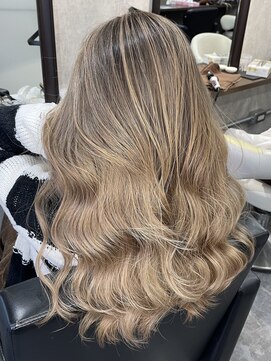 ルーゼン(LUXEN) 【LUXEN】ミルクティーバレイヤージュ